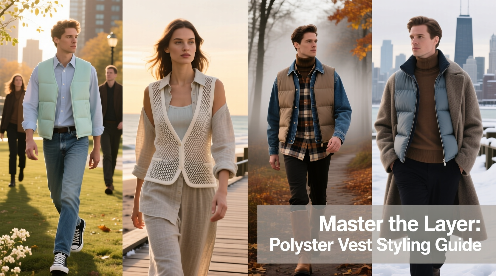mastering polyester vest layering stylish and practical tips for every season