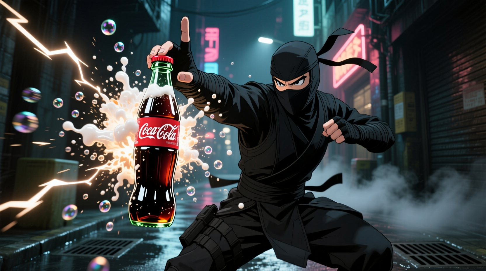 prevent soda bottles from fizzing over with a ninja swi