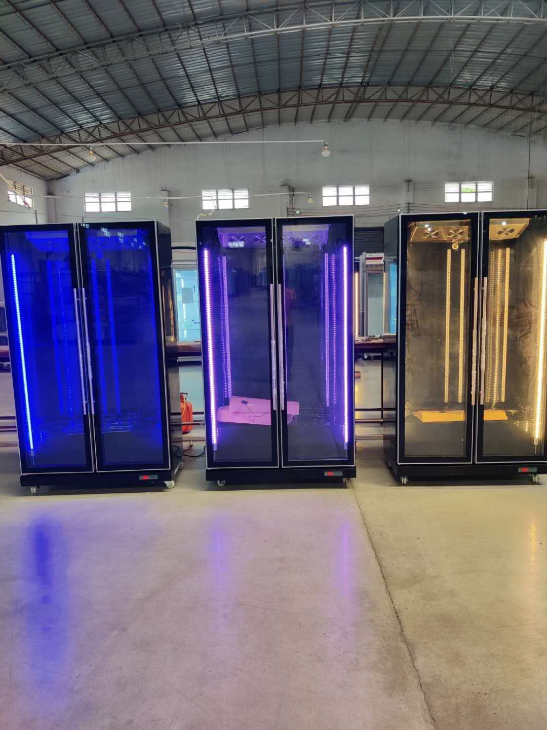 Air cooling  glass door  beer bakery cake  display fridge  use for bar and store