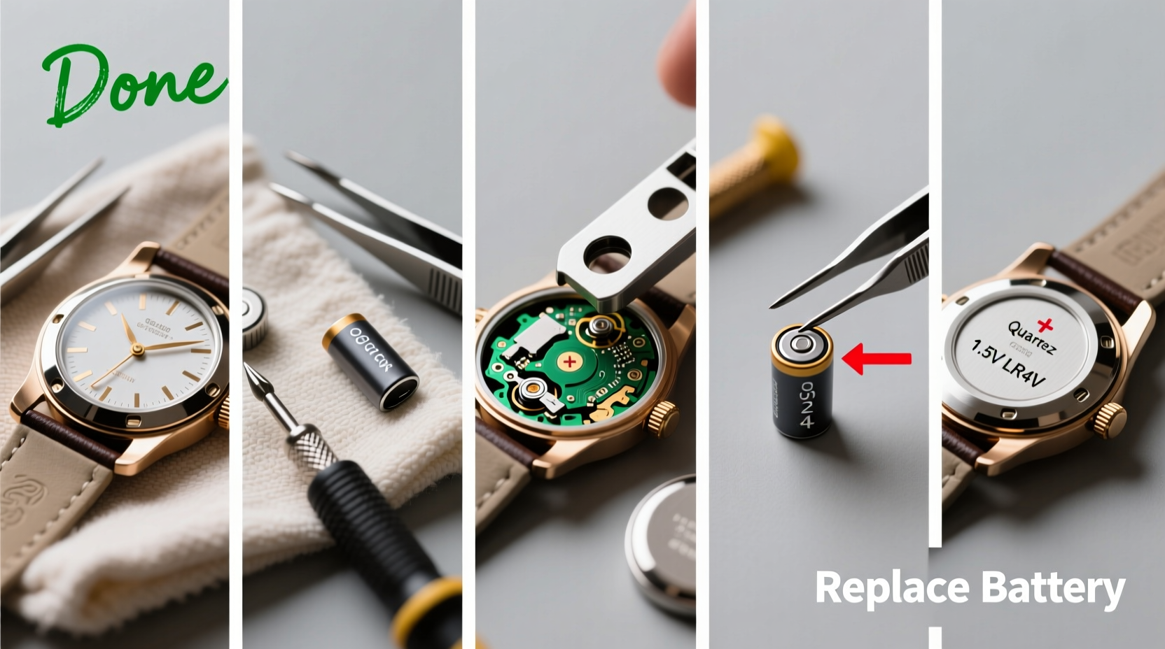 step by step guide to safely replace a battery in your quartz watch at home