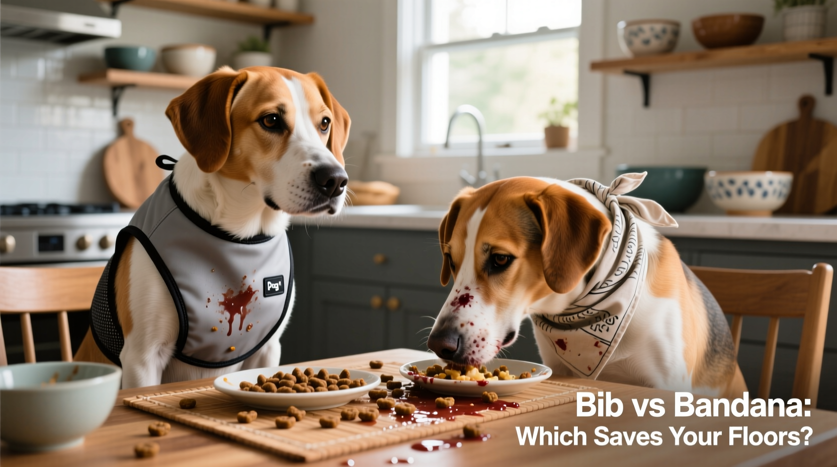 dog bib vs dog bandana which one is better for messy eaters