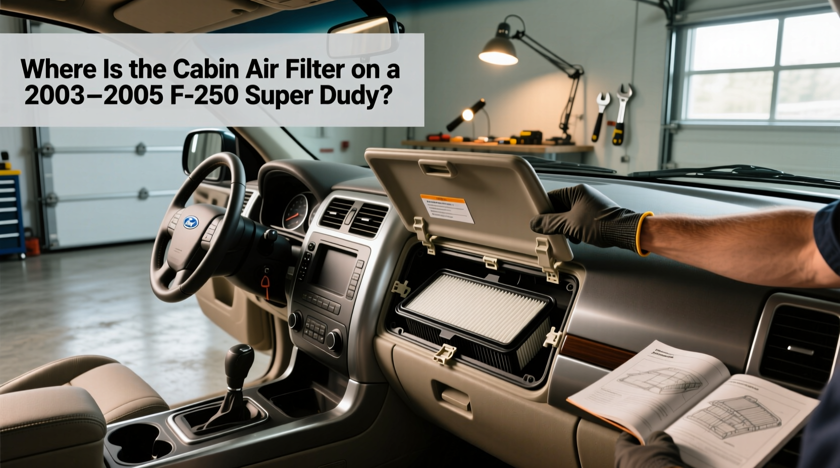 2003–2005 f250 cabin air filter location upgrade guide