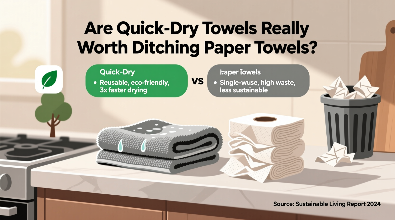 are quick dry towels really worth ditching paper towels for