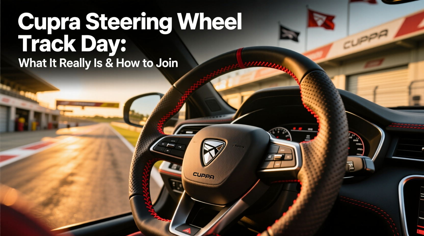 cupra steering wheel track day