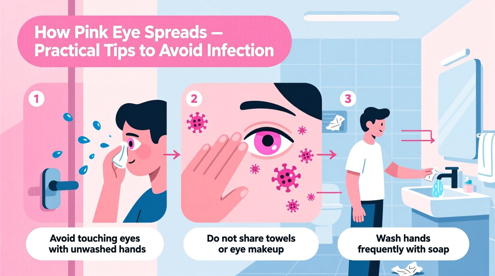 how pink eye spreads practical tips to avoid catching it from others