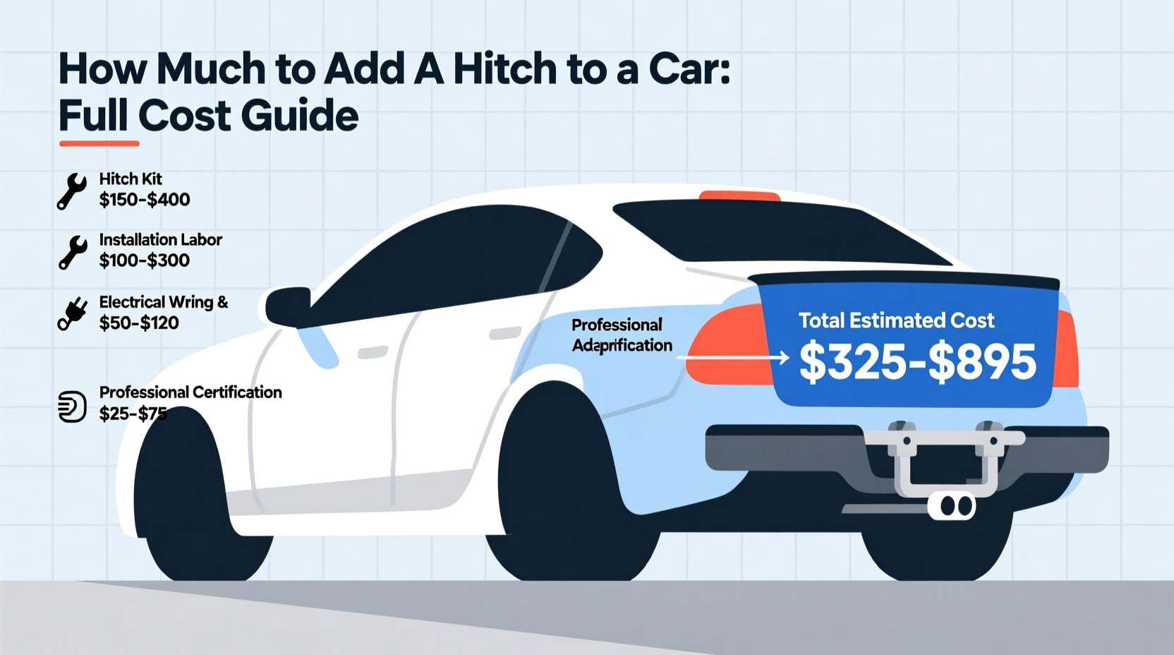 how much to add a hitch to a car