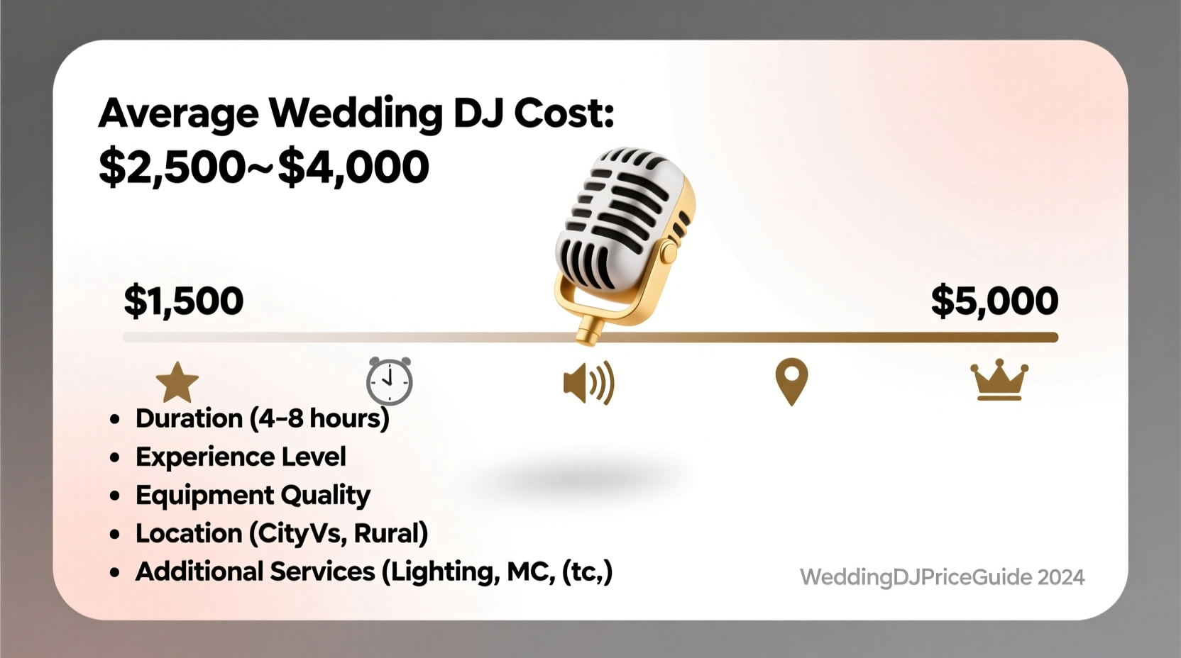 how much are wedding djs