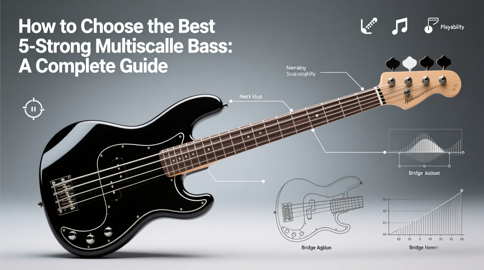 5 string bass multiscale