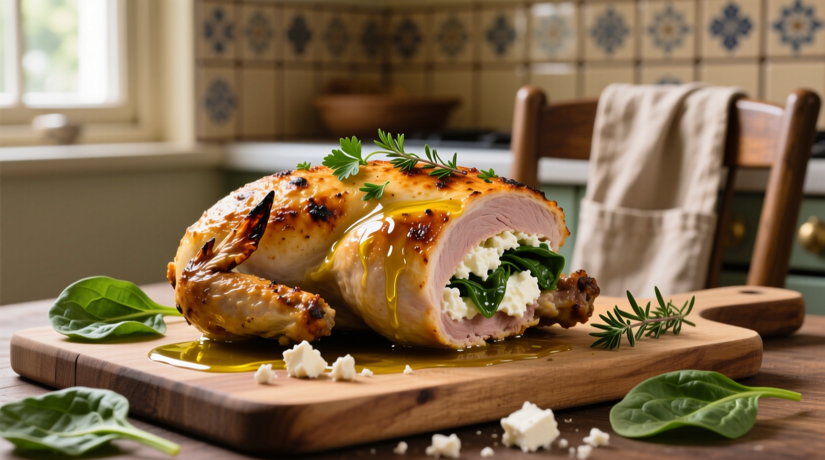 Perfect Stuffed Chicken Breast with Feta and Spinach Recipe