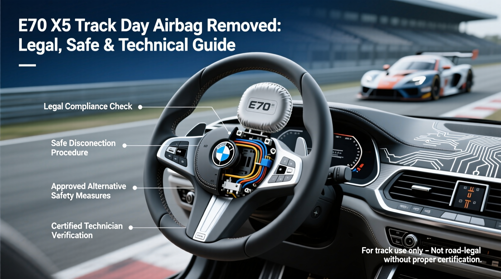 e70 track day airbag removal