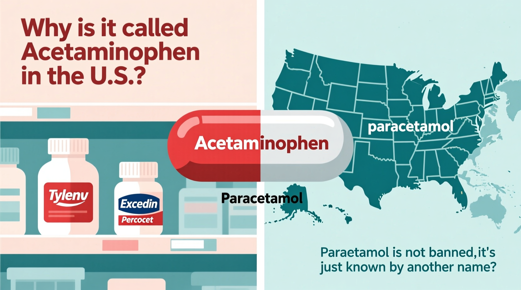 paracetamol in the us why isnt it called that is it banned
