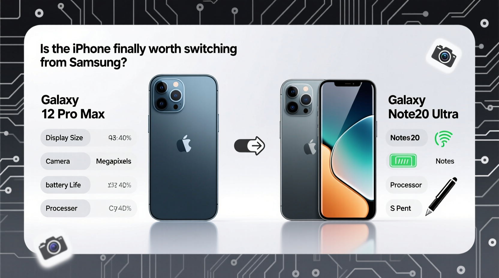 iphone 12 pro max vs galaxy note 20 ultra is the iphone finally worth switching from samsung