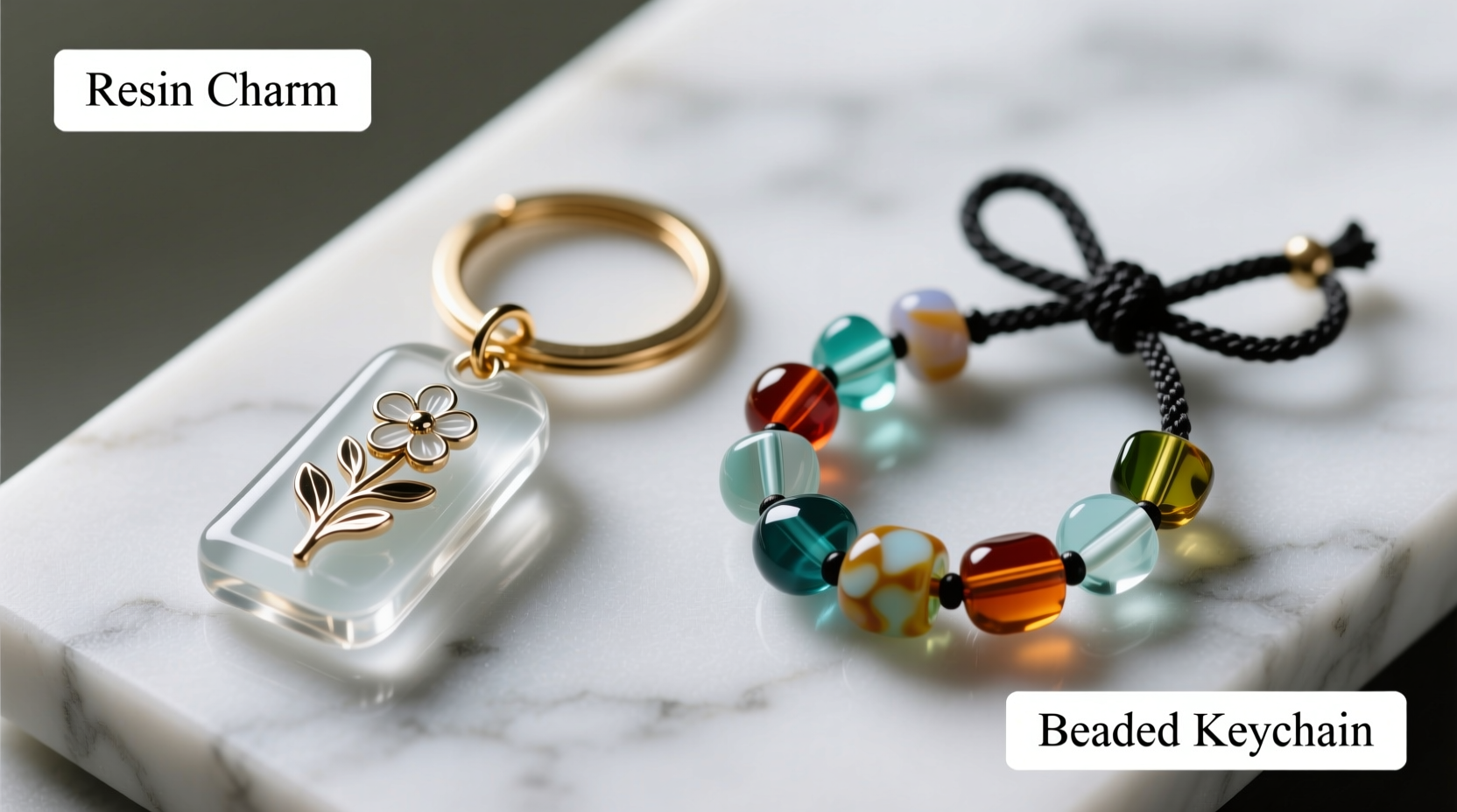resin charm keychains vs beaded keychains which one should i actually buy 2