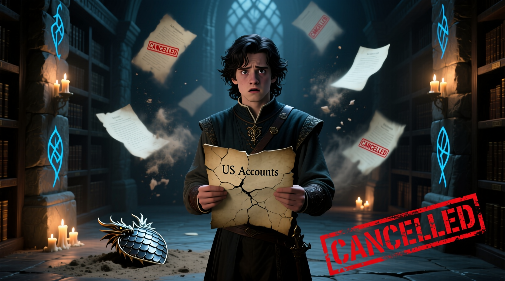 dragonheir us accounts why were they cancelled the return