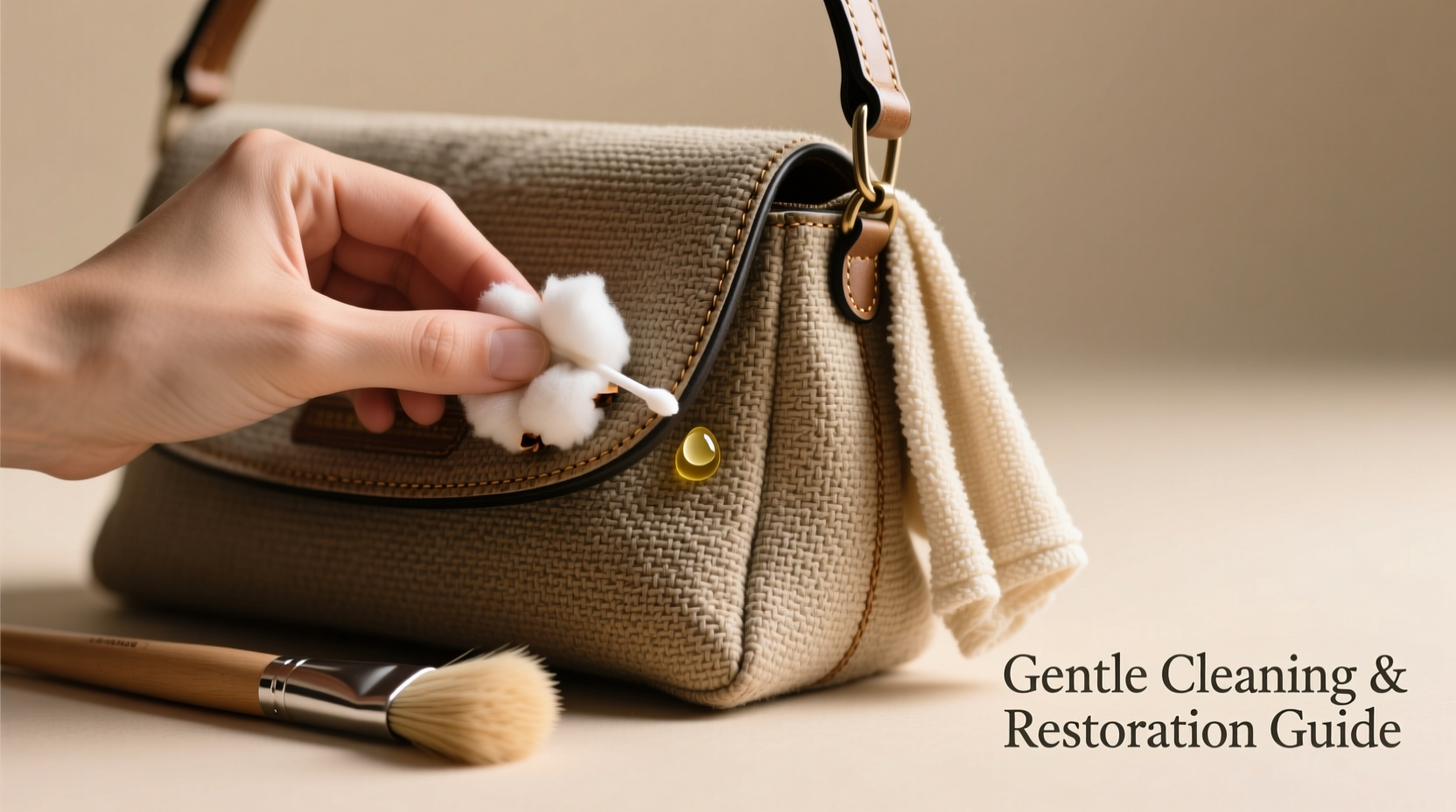 how to gently clean and restore your textured shoulder purse without damage