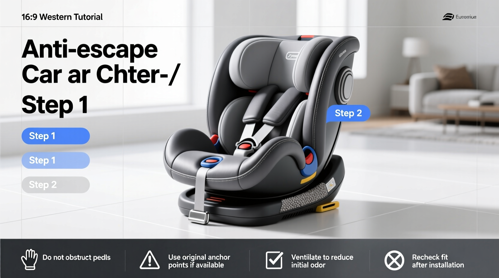 anti escape child car seat