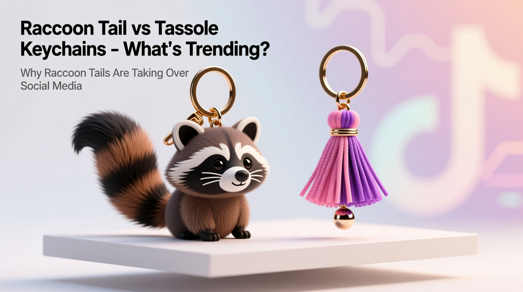 raccoon tail keychains vs tassel keychains which ones trending and why