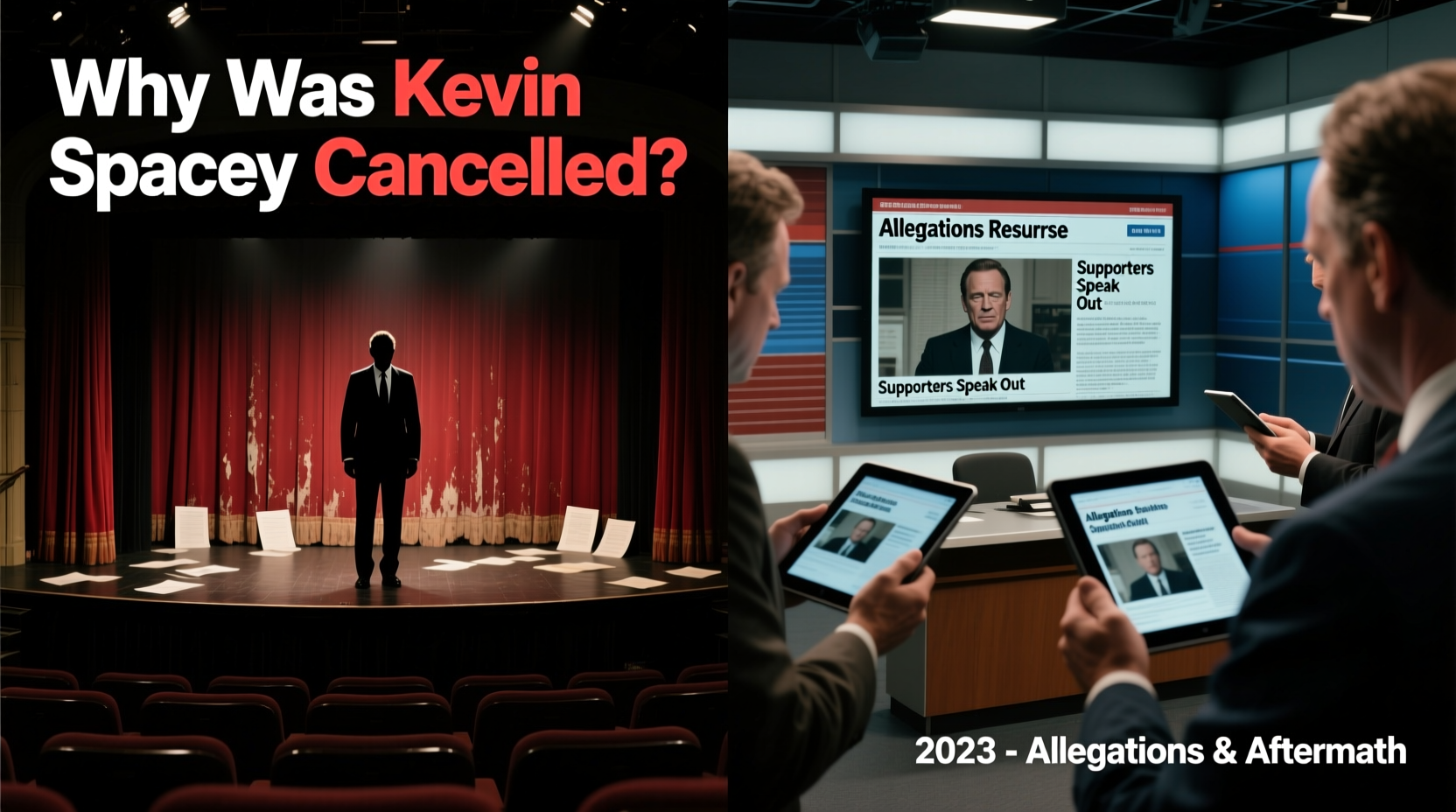 why was kevin spacey canceled allegations recent support