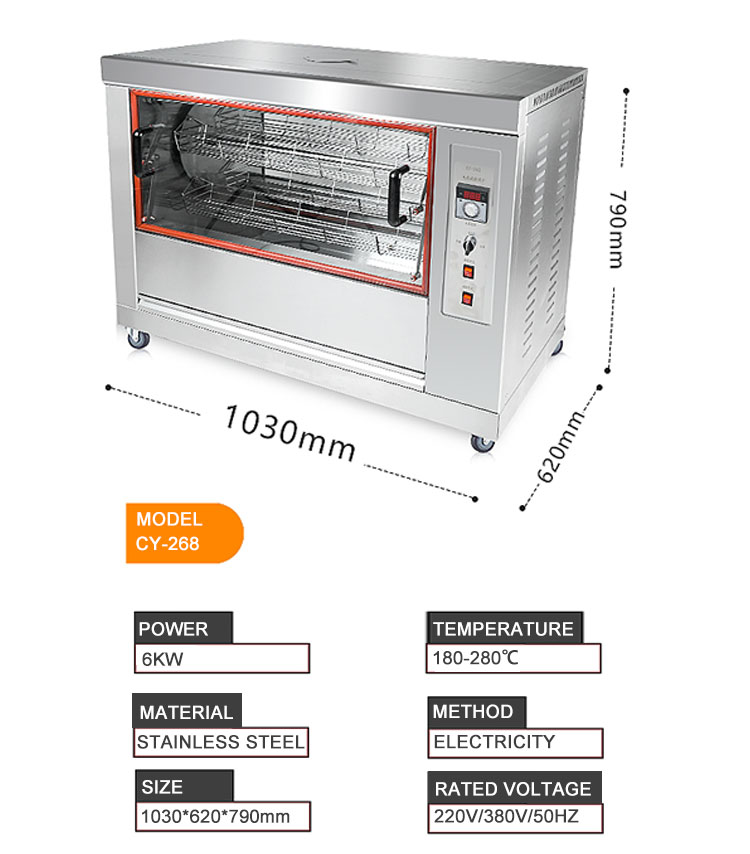 High Speed Kitchen Portable Mini Toaster Chicken Rotisserie Gas Oven