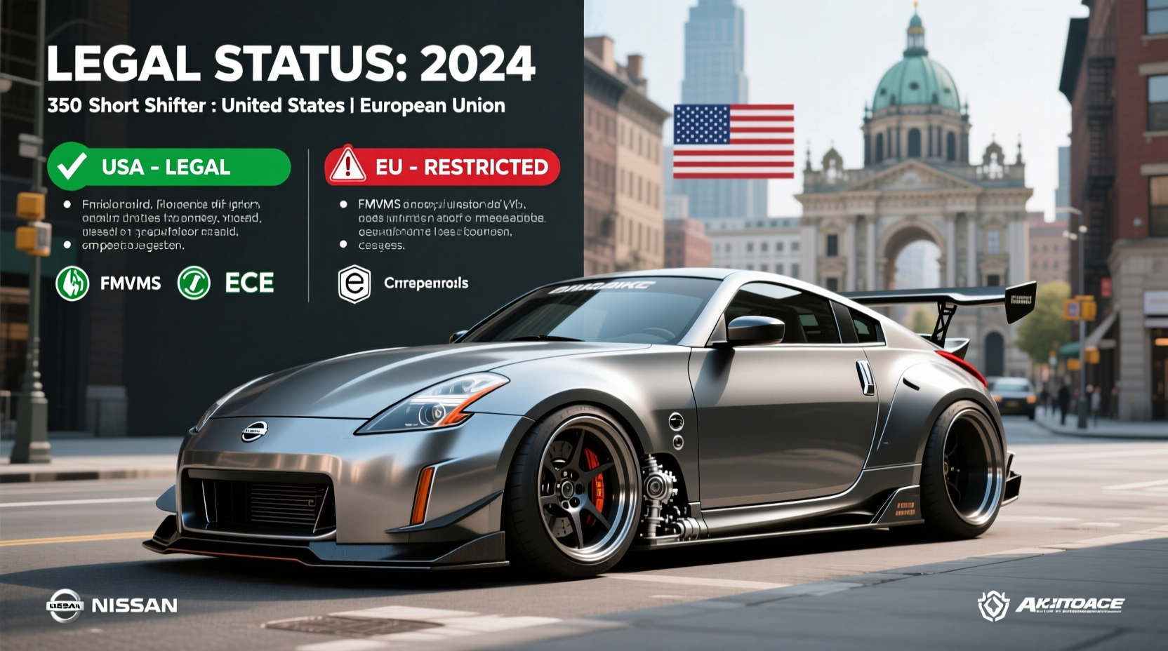 350z short shifter legality 2026
