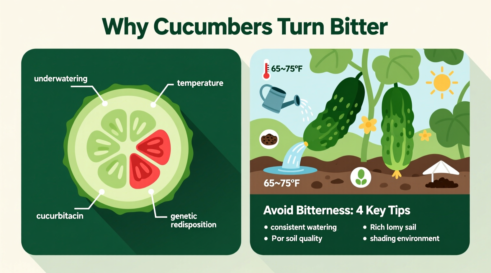 bitter cucumbers reasons and how to avoid them