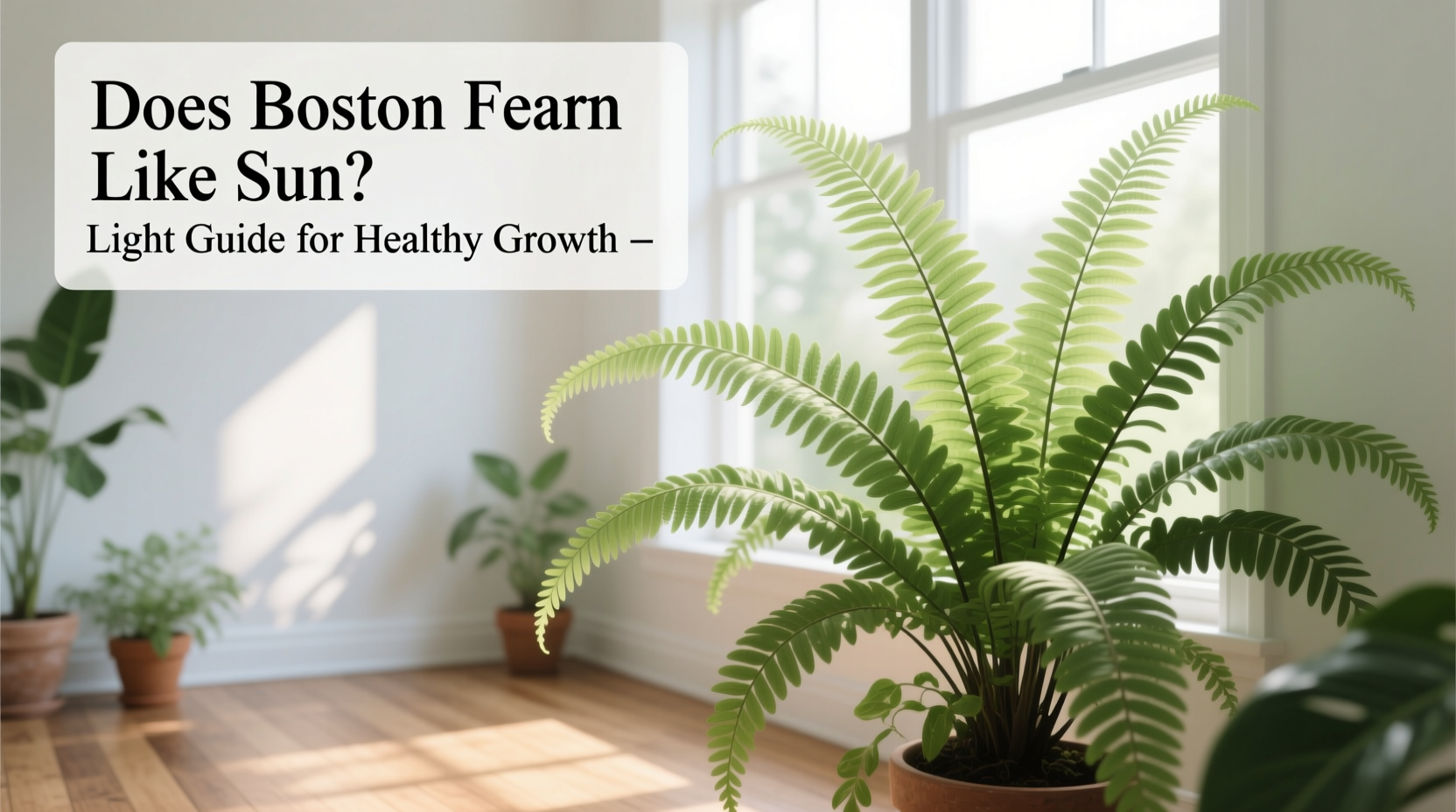 does boston fern like sun