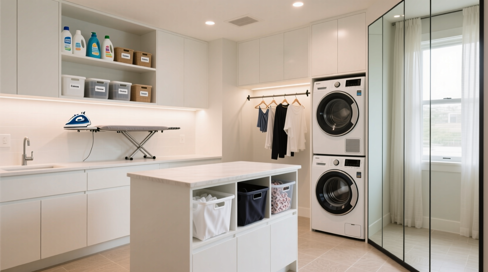 quick ways to organize a laundry room