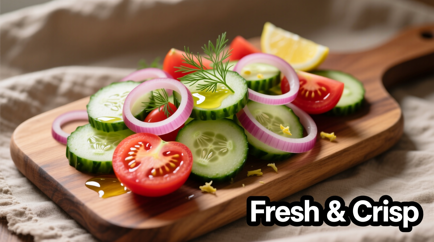 Perfect Cucumber Salad with Tomato & Red Onion Recipe