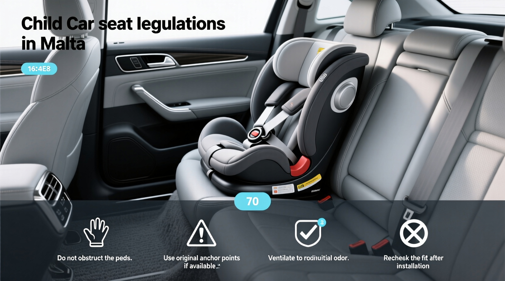 child car seat regulations malta