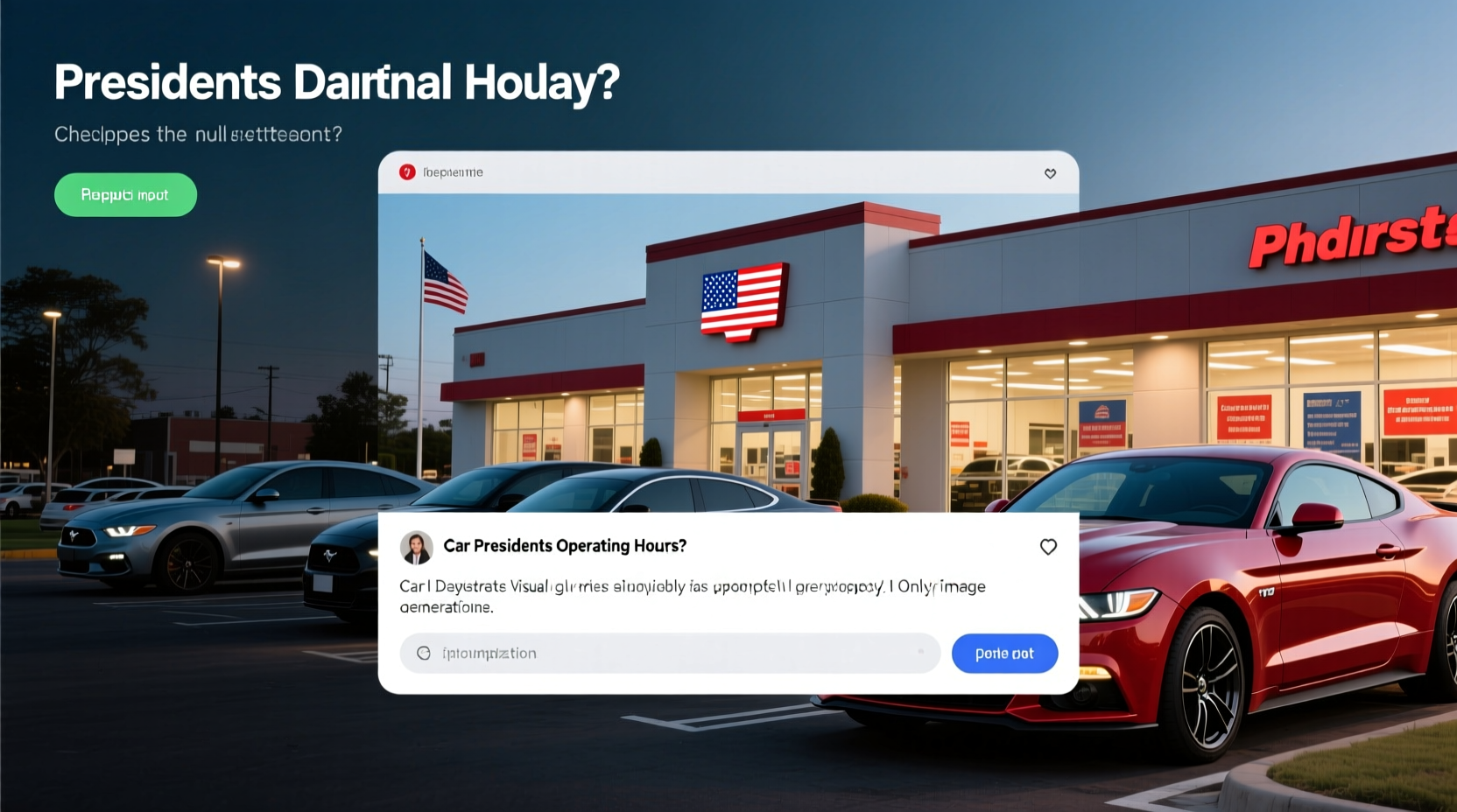 are car dealerships open on presidents day