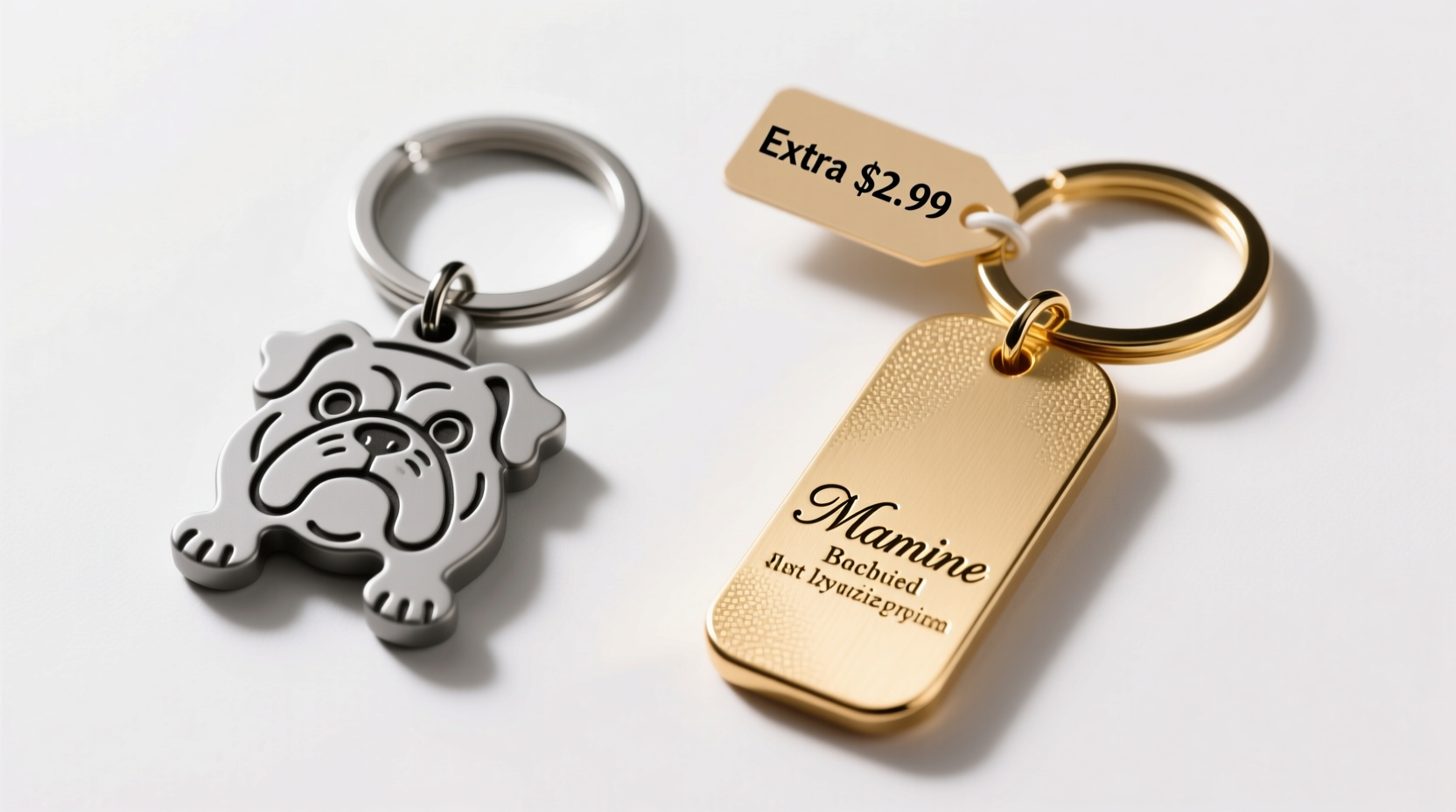 bulldog keychain vs personalized is the extra cost really worth it