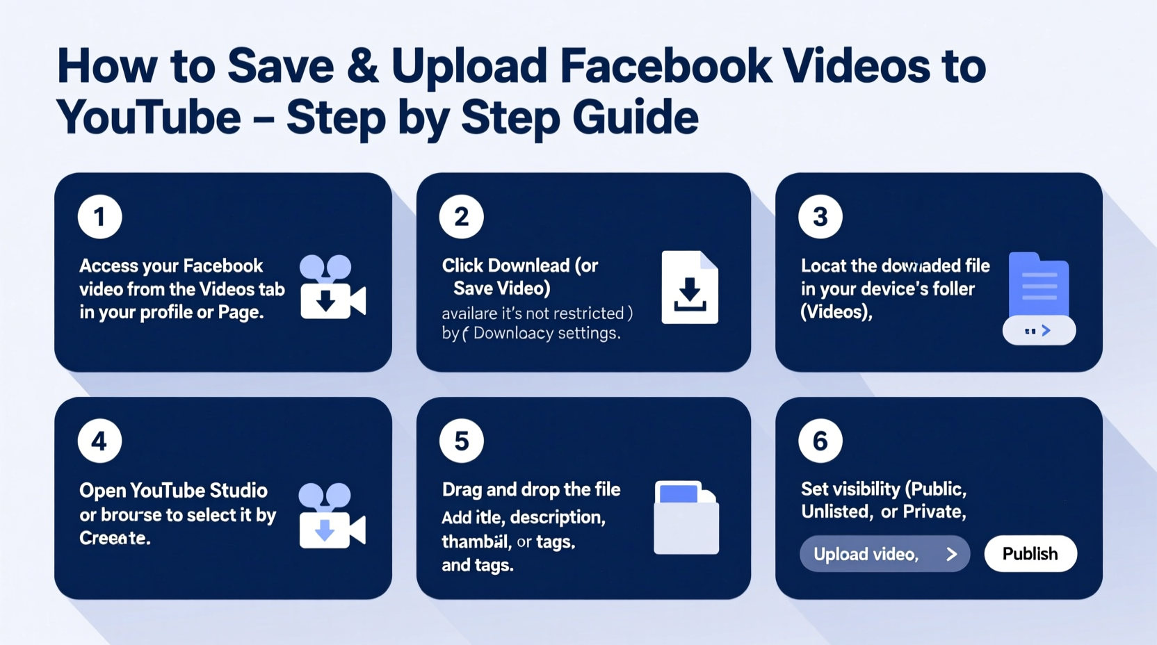 how to save and upload facebook videos to youtube a step by step guide