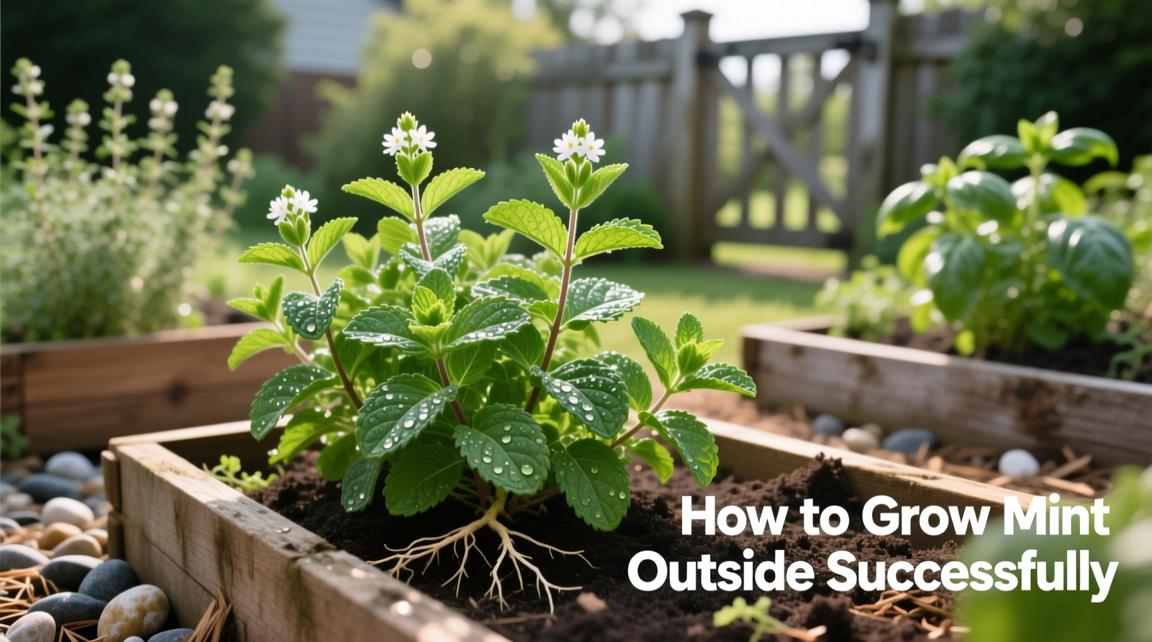 how to grow mint outside