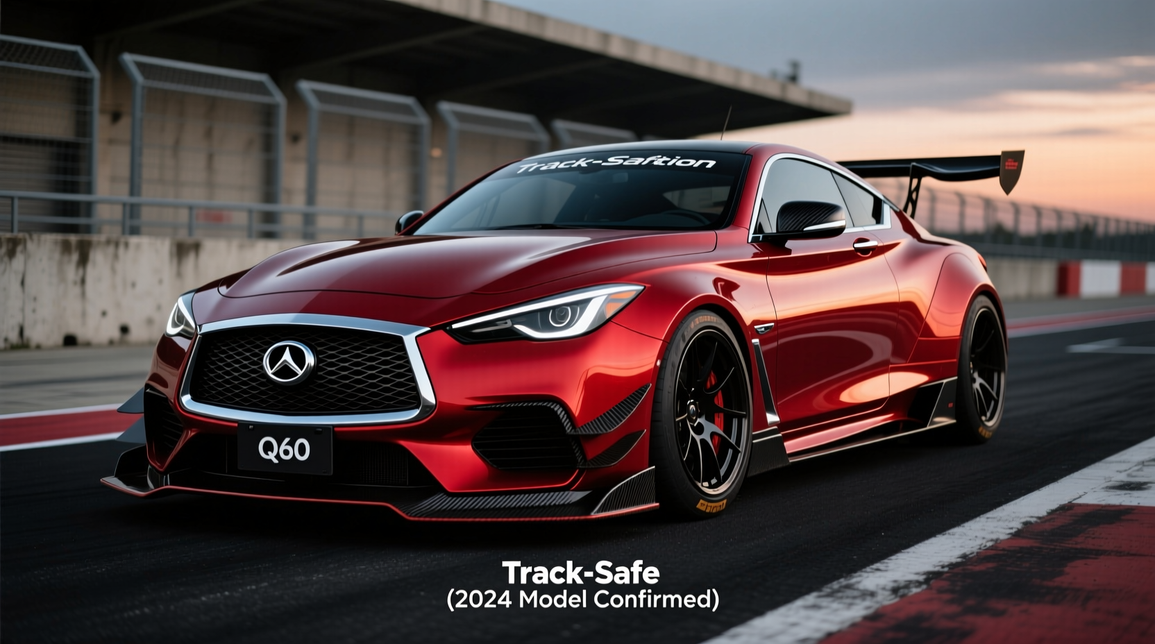 q60 red carbon track safe