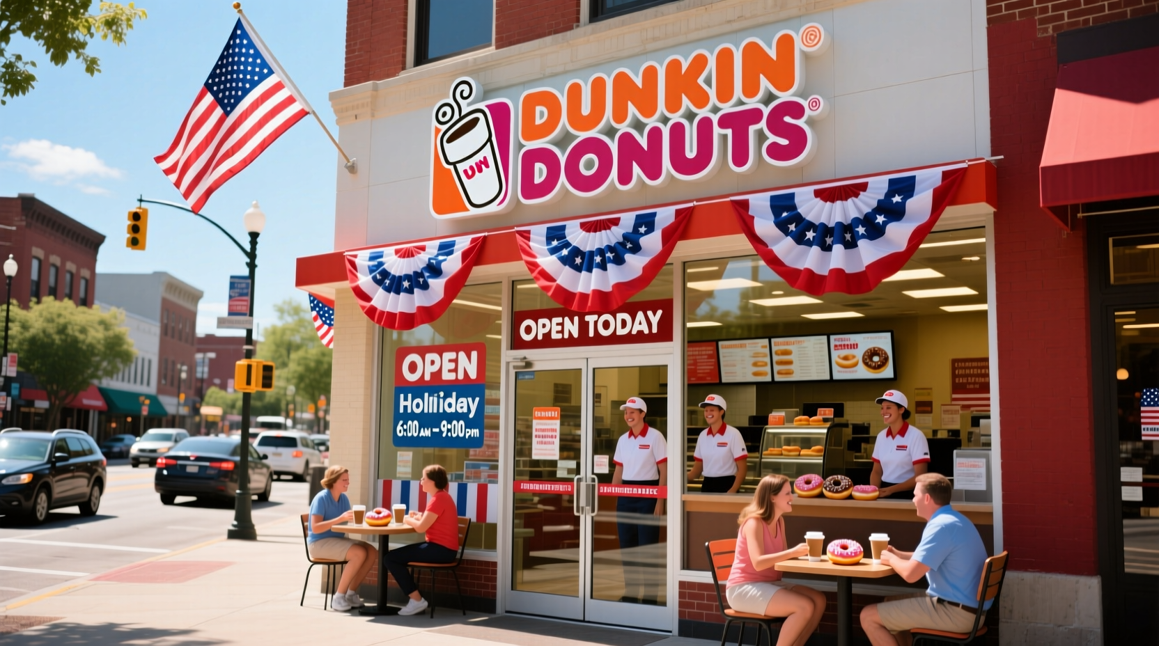 is dunkin donuts open on 4th of july