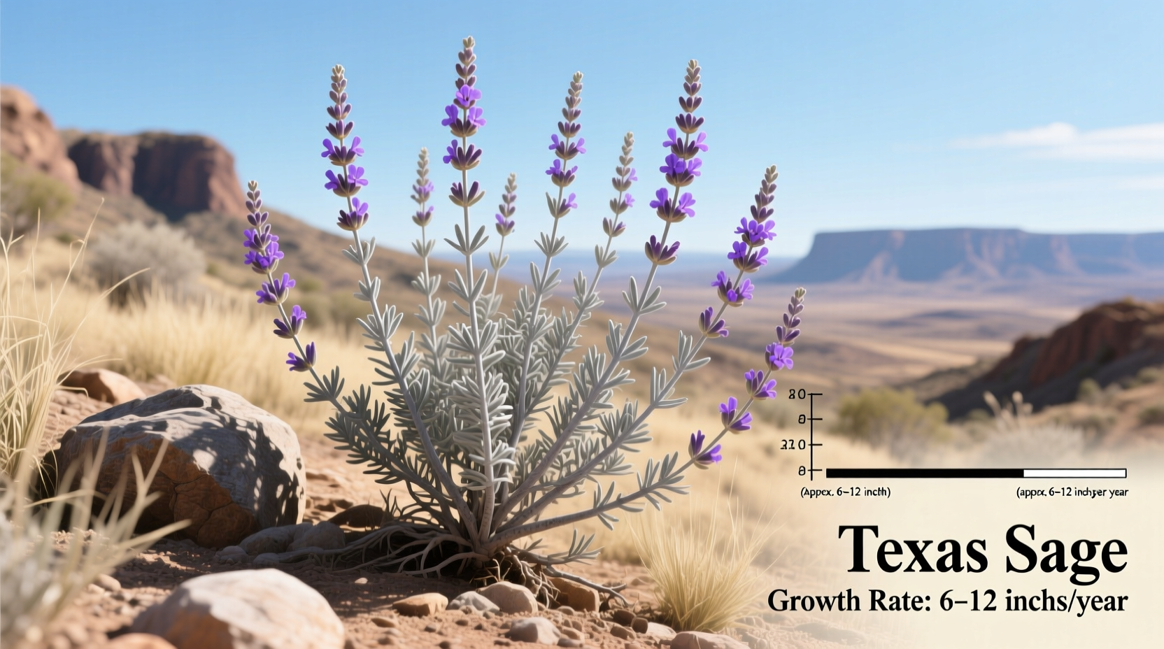 How Fast Does Texas Sage Grow Per Year?
