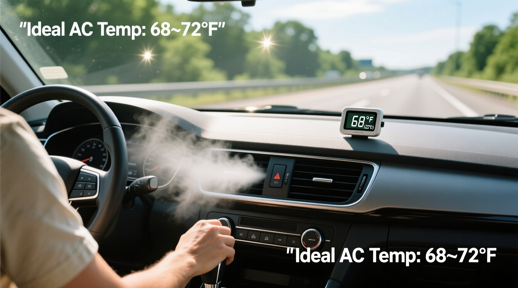 how cold should a car ac blow