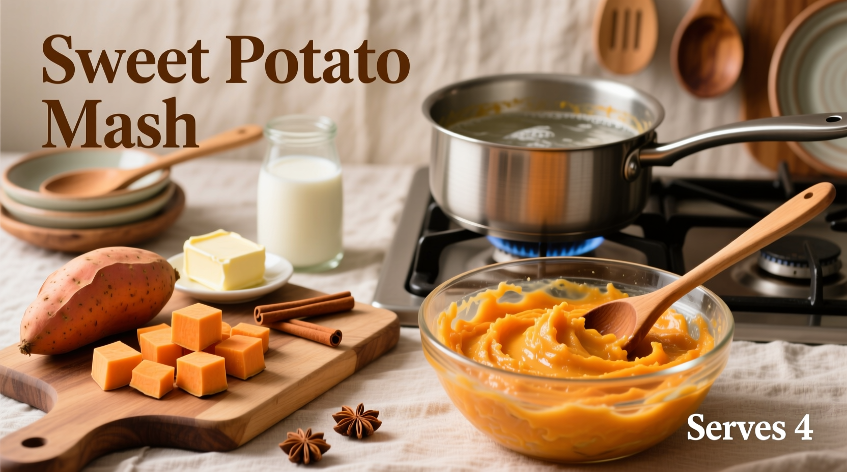 how to cook sweet potato mash