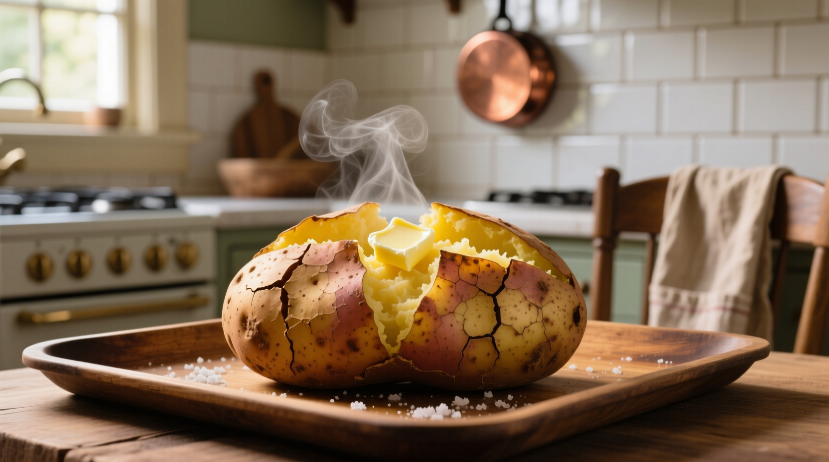 Perfect Oven-Baked Potato: Crispy Skin, Fluffy Interior