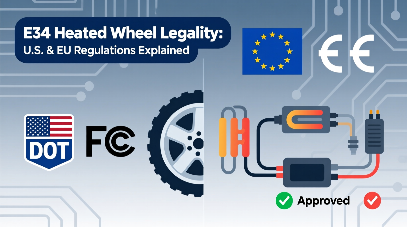 e34 heated wheel legality