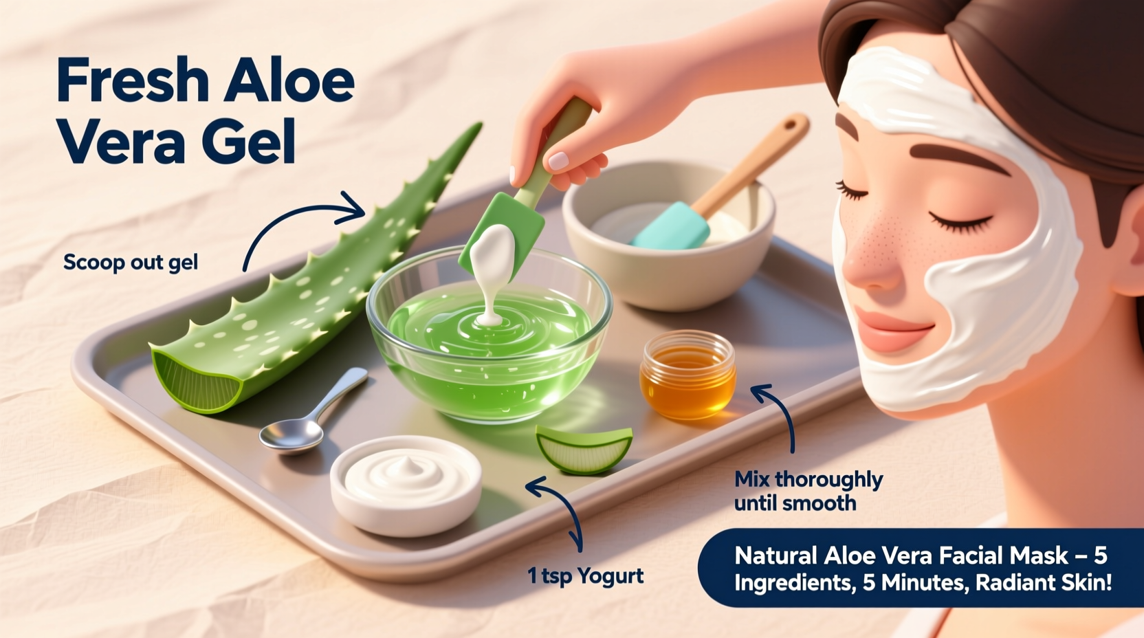 How to Make a Facial Mask with Aloe Vera