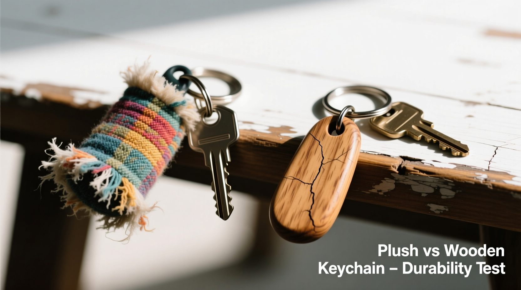 plush keychain vs wooden keychain which one holds up better to daily wear and tear