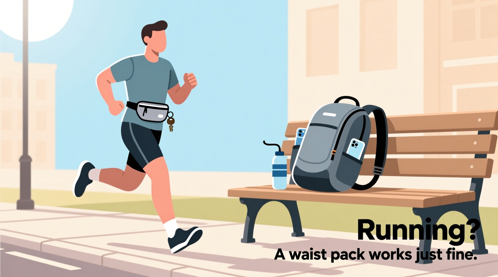 running is a hydration pack overkill when a waist pack works just fine