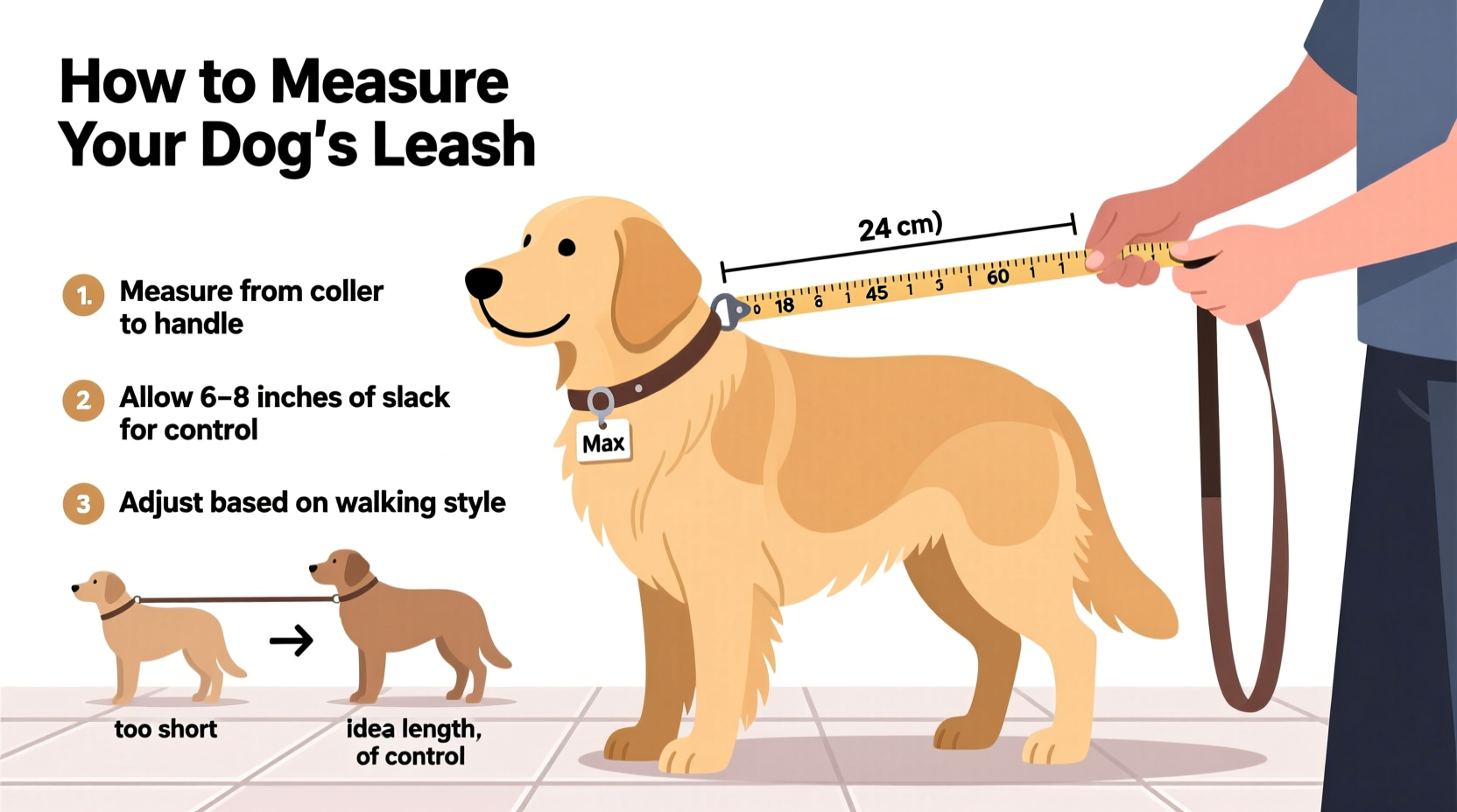 how to accurately measure a dog leash for the perfect fit and comfort