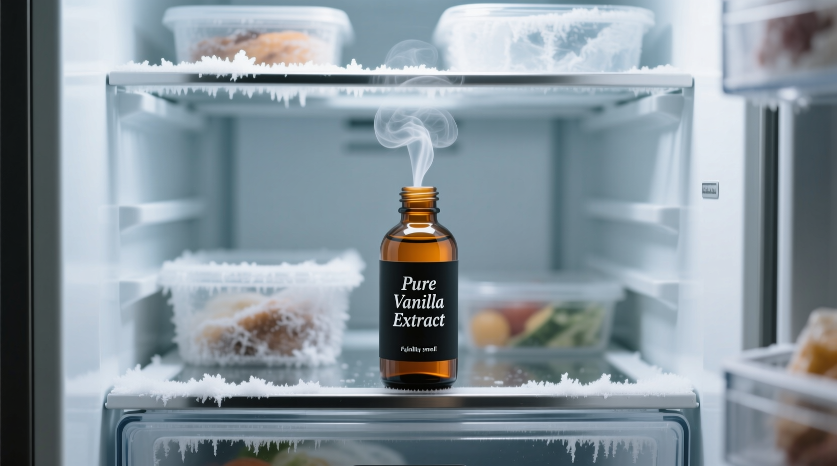 clean your freezer with vanilla to cast out musty smell