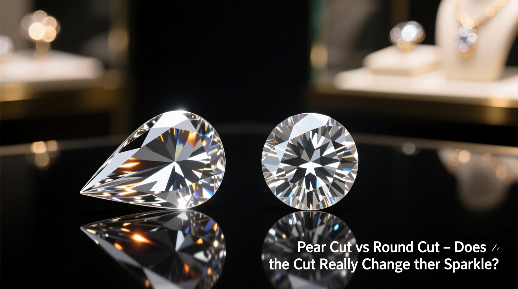 pear vs round moissanite does the cut really change the sparkle