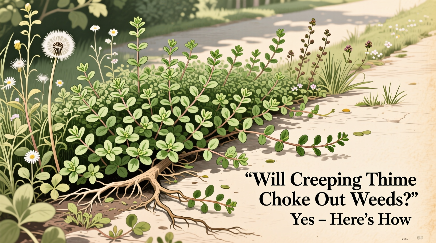 Will Creeping Thyme Choke Out Weeds? Yes – Here's How