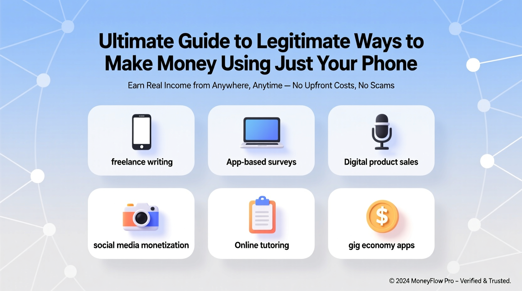 ultimate guide to legitimate ways to make money using just your phone