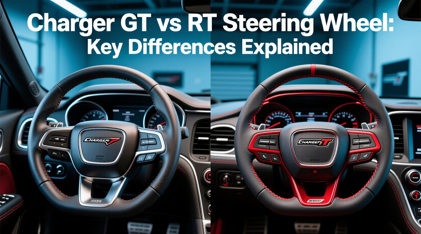 charger gt vs rt steering wheel