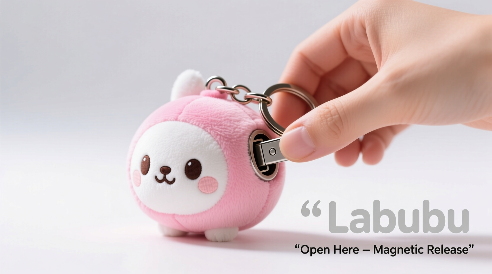 how to open labubu keychain